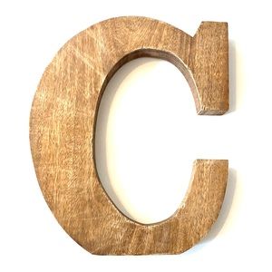 Wooden Letter C